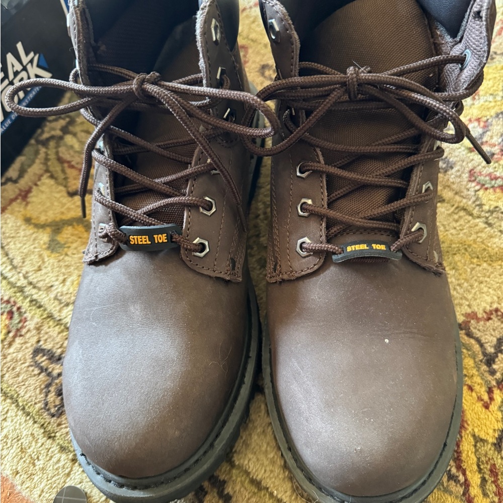 Real Work Steel Toe Boots